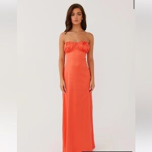PEPPERMAYO strapless orange maxi dress - sold out!